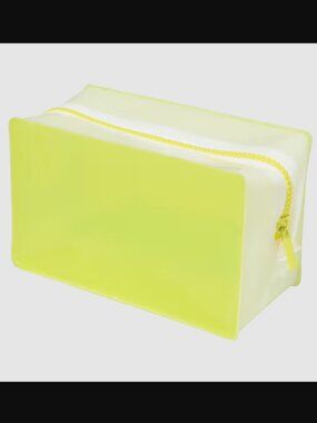 Banana Yellow Neon Clear Makeup Bag